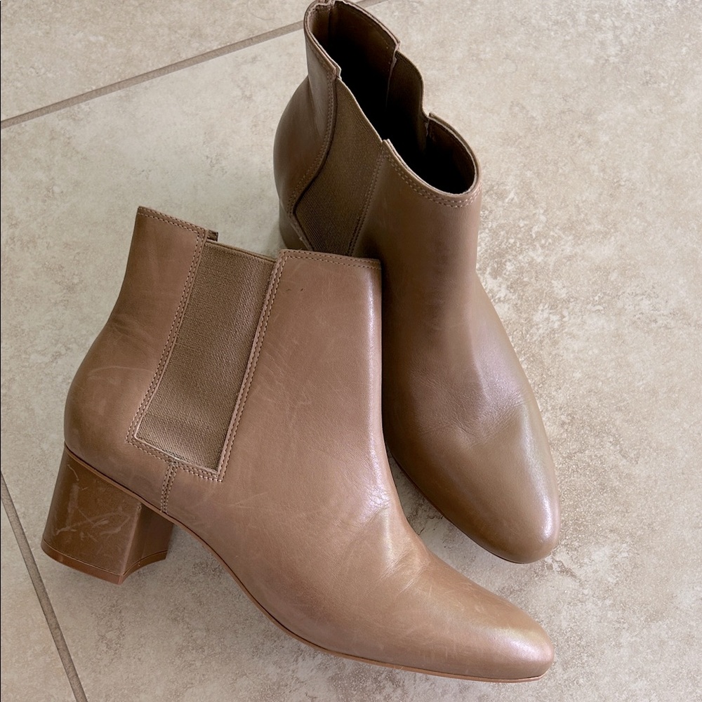 Rebecca Allen boots tan leather size 8.5